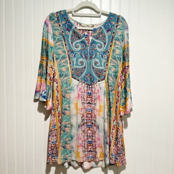 Soft Surroundings Aerhart Embroidered Tunic Top NEW Size Medium - Picture 2 of 8